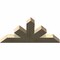 Ekena Millwork Saratoga Rough Sawn Timber Gable Bracket, Douglas Fir, 48"W x 24"H x 4"D x 6"F, 12/12 Pitch GBW048X24X0406SAR00RDF - alternate 2